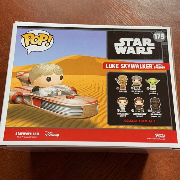 Star Wars Funko pop! Luke skywalker with speeder #175 Smuggler Bounty Exclusive - Picture 4 of 6